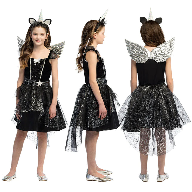 Einhorn Kleid Schwarzes Mädchen