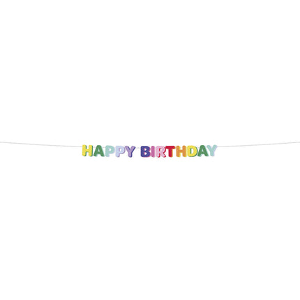 Happy Birthday Buchstabengirlande 1,7m