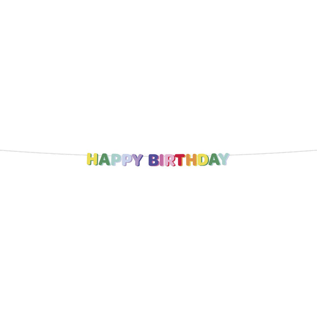 Happy Birthday Buchstabengirlande 1,7m