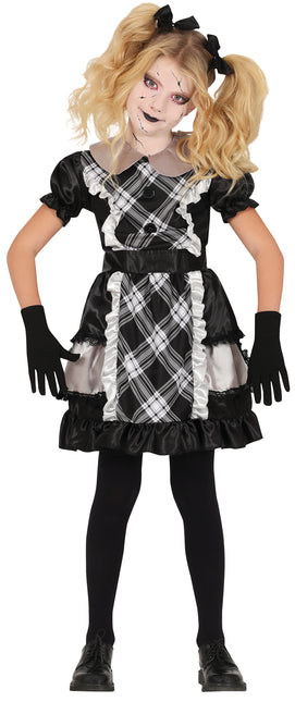 Halloween Kleid Mädchen Porzellanpuppe