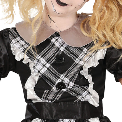 Halloween Kleid Mädchen Porzellanpuppe