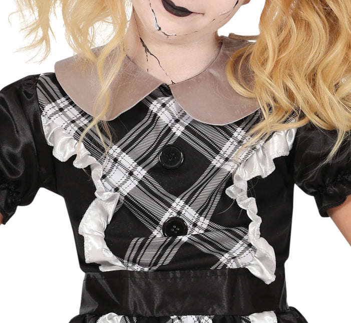 Halloween Kleid Mädchen Porzellanpuppe