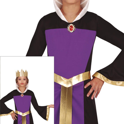 Halloween Kleid Lila Mädchen Königin