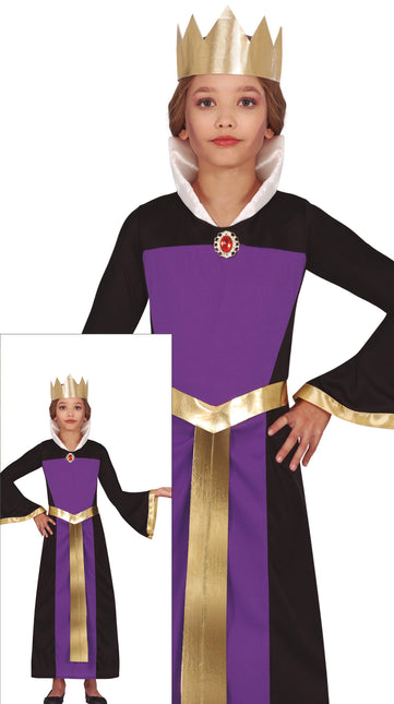 Halloween Kleid Lila Mädchen Königin