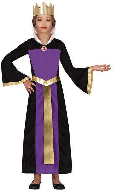 Halloween Kleid Lila Mädchen Königin