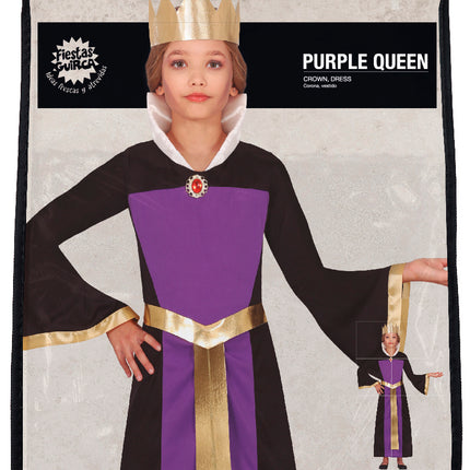 Halloween Kleid Lila Mädchen Königin