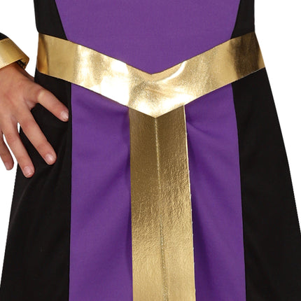 Halloween Kleid Lila Mädchen Königin