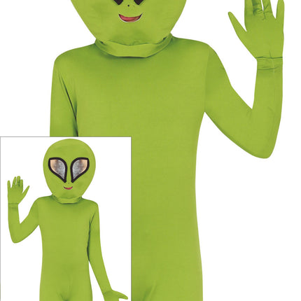 Alien Anzug Grünes Kind