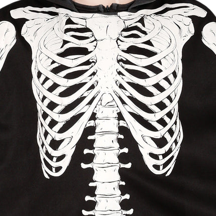 Halloween Kostüm Kind Skelett Poncho