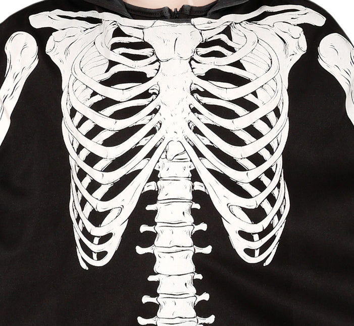 Halloween Kostüm Kind Skelett Poncho