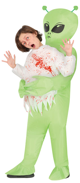 Alien Suit Green Child Carry Me