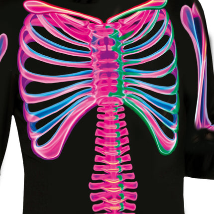Halloween Kostüm Kind Neon Skelett
