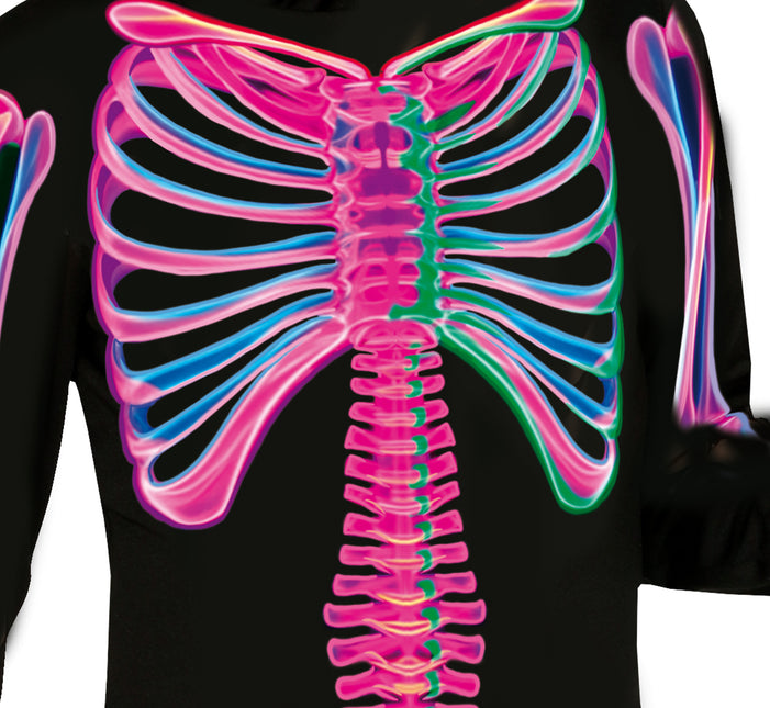 Halloween Kostüm Kind Neon Skelett
