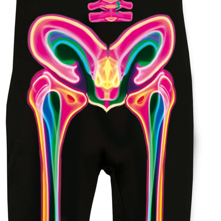 Halloween Kostüm Kind Neon Skelett
