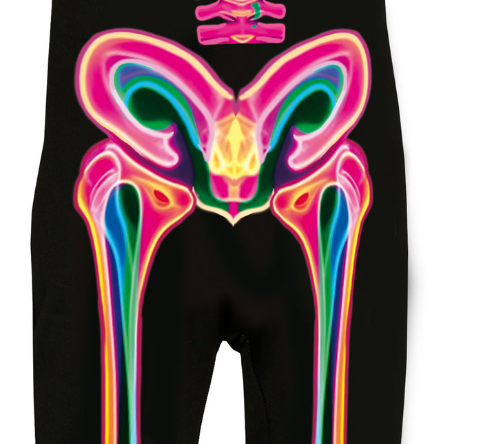 Halloween Kostüm Kind Neon Skelett