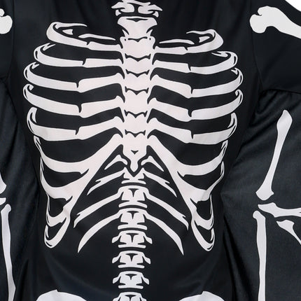 Halloween Kostüm Schwarz Weiß Kind Fledermaus Skelett