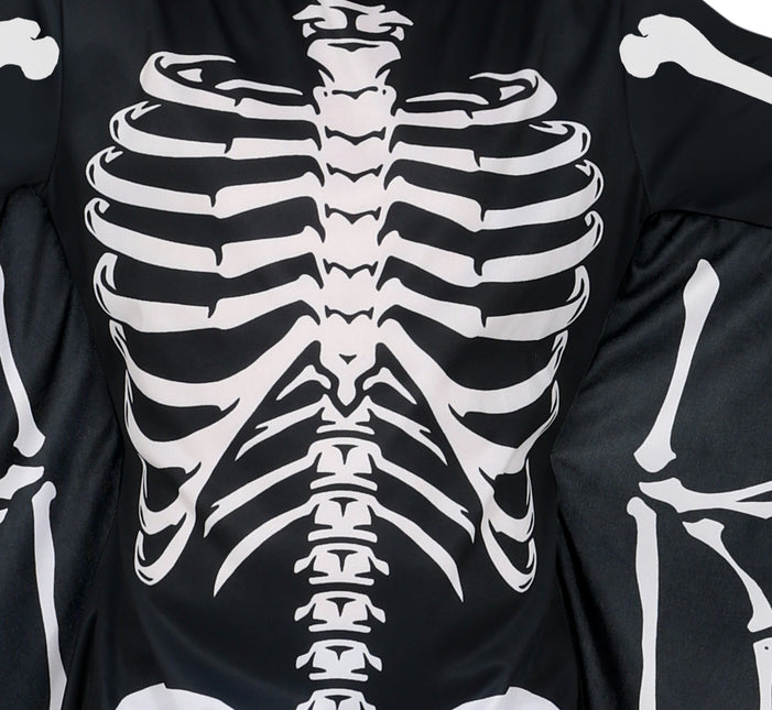 Halloween Kostüm Schwarz Weiß Kind Fledermaus Skelett
