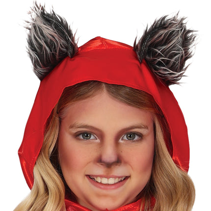 Halloween Kostüm Mädchen Rotkäppchen Wolf