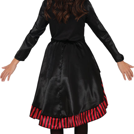 Halloween Kleid Rot Schwarz Mädchen Gothic