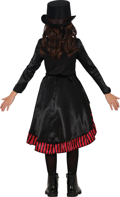 Halloween Kleid Rot Schwarz Mädchen Gothic