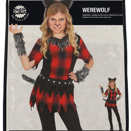 Halloween Kostüm Mädchen Werwolf