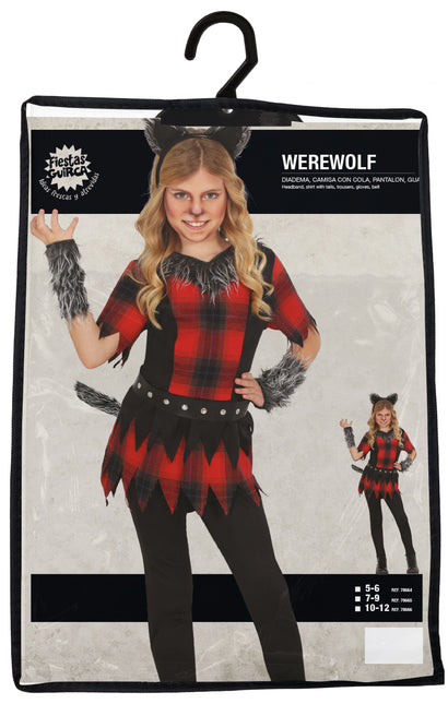Halloween Kostüm Mädchen Werwolf