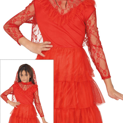 Halloween Kleid Rotes Mädchen