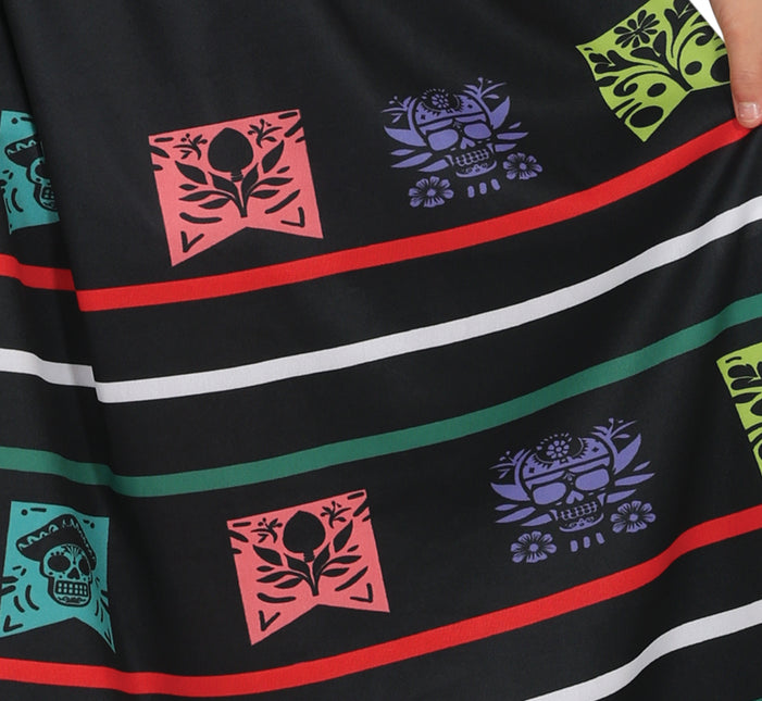 Dia De Los Muertos Kleid Mädchen Totenkopf