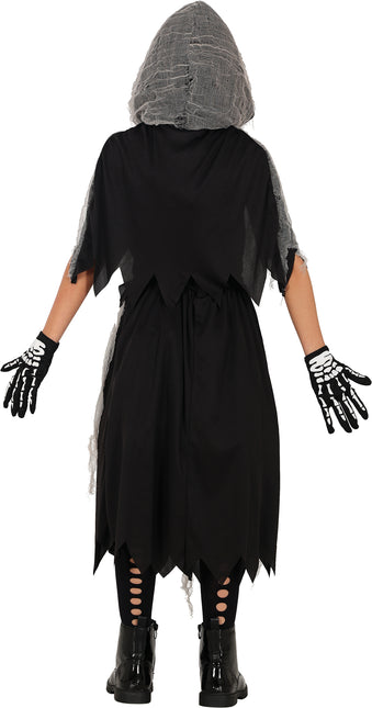 Halloween Kleid Mädchen Skelett Sensenmann