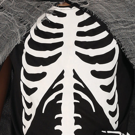 Halloween Kleid Mädchen Skelett Sensenmann
