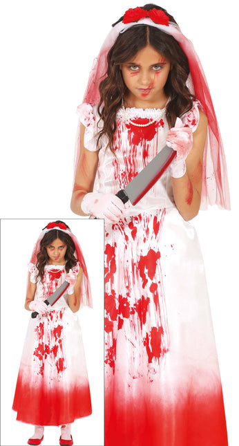 Halloween Kleid Mädchen mit Blut