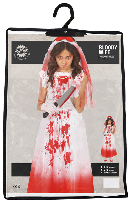 Halloween Kleid Mädchen mit Blut