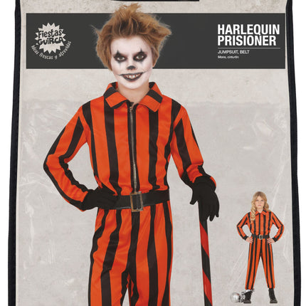 Halloween Kostüm Kind Harlekin Gefangener