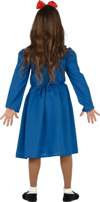 Schulmädchen Kostüm Kind Bücherwurm