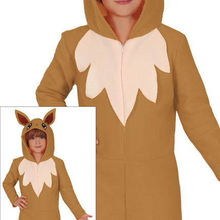 Fuchs Onesie Braun Beige Kind