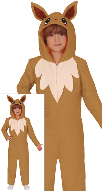 Fuchs Onesie Braun Beige Kind