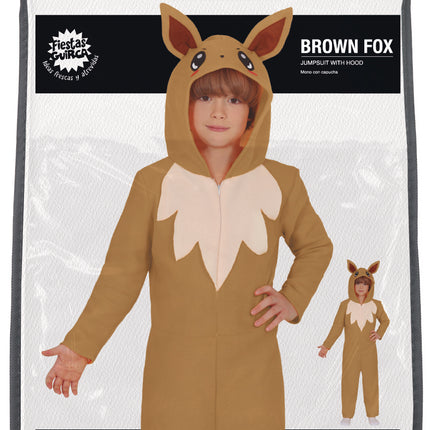 Fuchs Onesie Braun Beige Kind