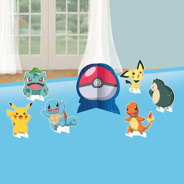 Pokemon Dekorationsset Bunt 17,cm 7 Stück