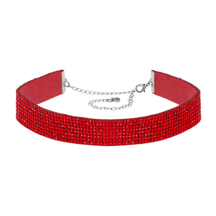 Choker „Crystal“ in Rot