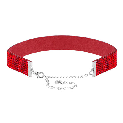 Choker „Crystal“ in Rot