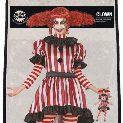 Horror Clown Halloween Kostüm Damen