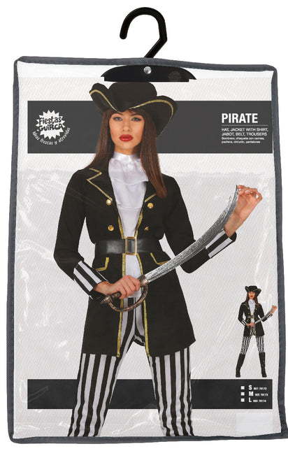 Piratenkostüm Damen Schwarz