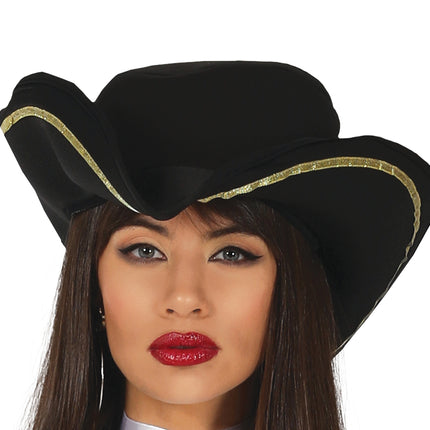 Piratenkostüm Damen Schwarz