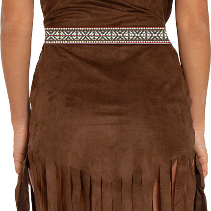 Indisches Kleid Beige Damen