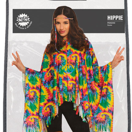 Hippie Poncho Kostüm M