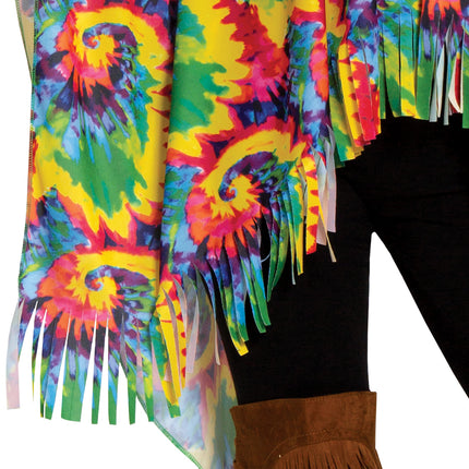 Hippie Poncho Kostüm M