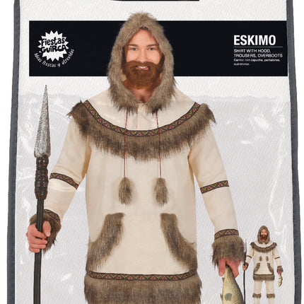 Eskimo Kostüm für Männer Beige