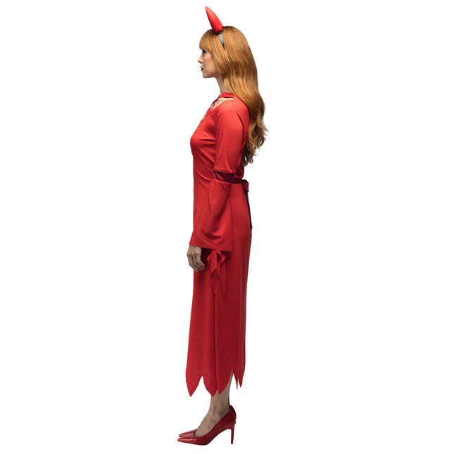 Halloween Kleid Rot Ladies Devil
