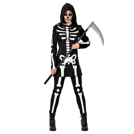 Halloween Kostüm Damen Skelett