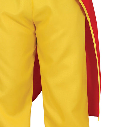 Clownsanzug Rot Blau Gelb